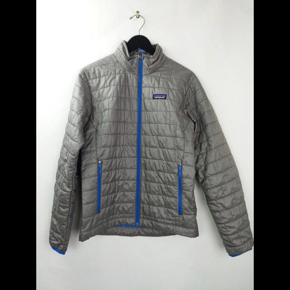[SOLD] RARE PATAGONIA Mens Sz S Nano Puff Jacket Primaloft Insulated 84211 Grey